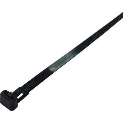 Rs Pro, Kabelbinder, Nylon 66 Kabelbinder lösbar Schwarz 7,6 mm (Kunststoffkabelbinder, 250 mm, 250 Stk.)