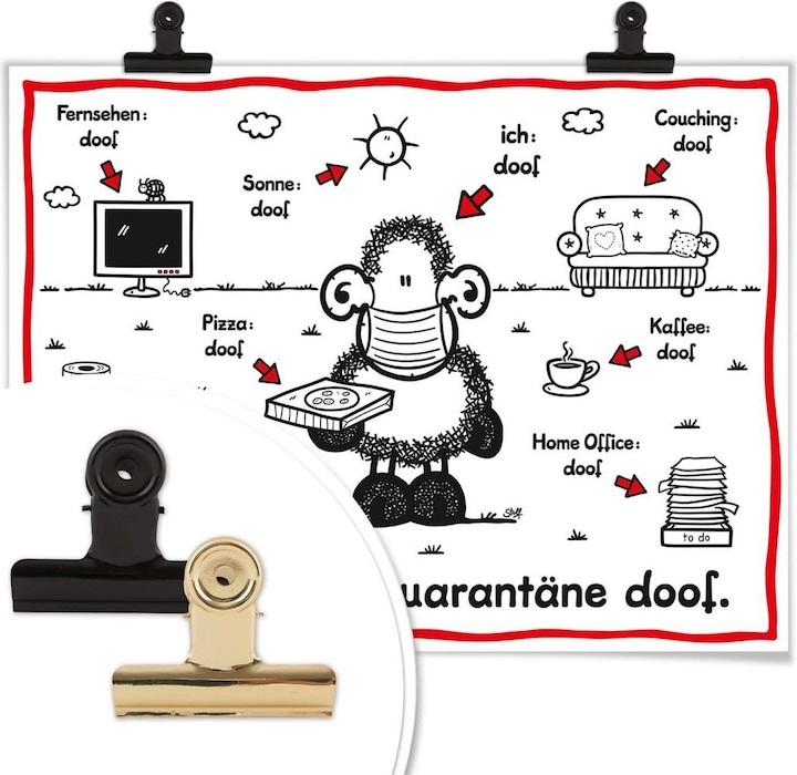 Produktbild Sheepworld Quarantäne doof (120 x 100 cm)