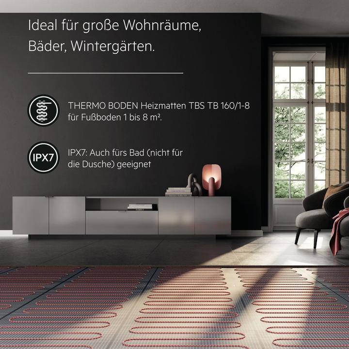 Image du produit AEG Haustechnik Basis Thermo Boden TBS TB 160/2 Set Plus, chauffage au sol électrique, set complet 2 m², 160 W/m².