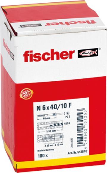 Actual product image Fischer Nail anchor N 8x80/40 S (50 pcs.)