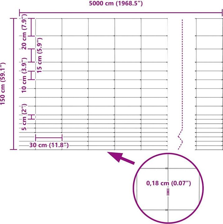 Produktbild vidaXL Feldzaun
