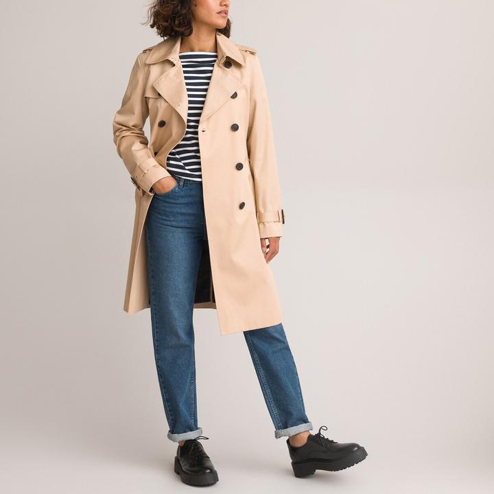 Produktbild La Redoute Collections Langarmshirt mit U-Boot-Ausschnitt und Streifenmuster (S)
