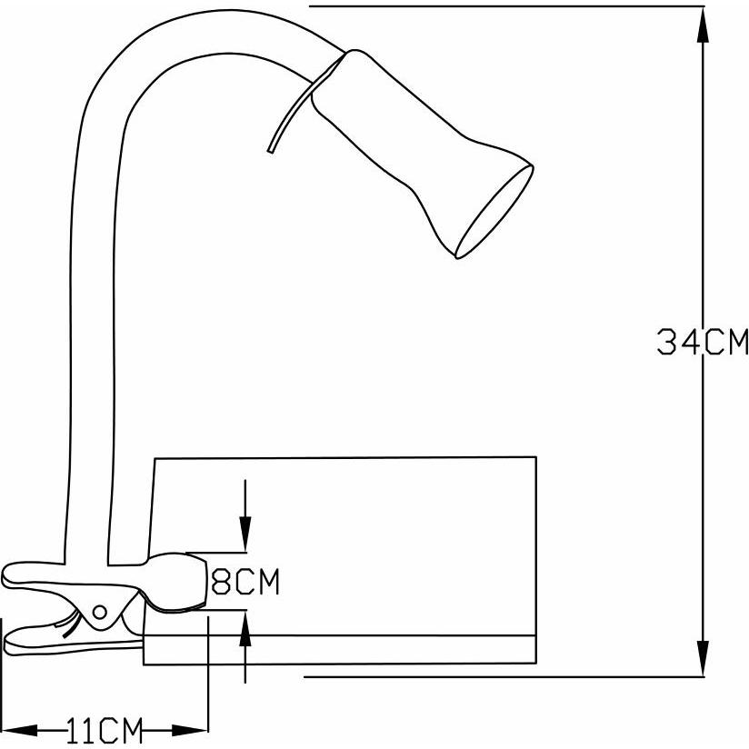 Thumbnail - Brilliant, Tischlampe, Klemmleuchte Flex (E14)