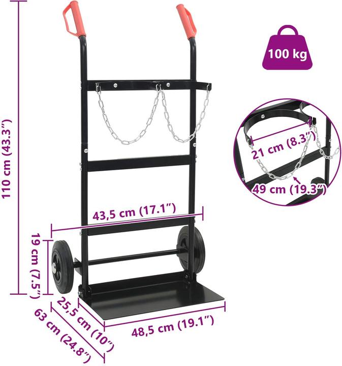 Produktbild vidaXL Handwagen