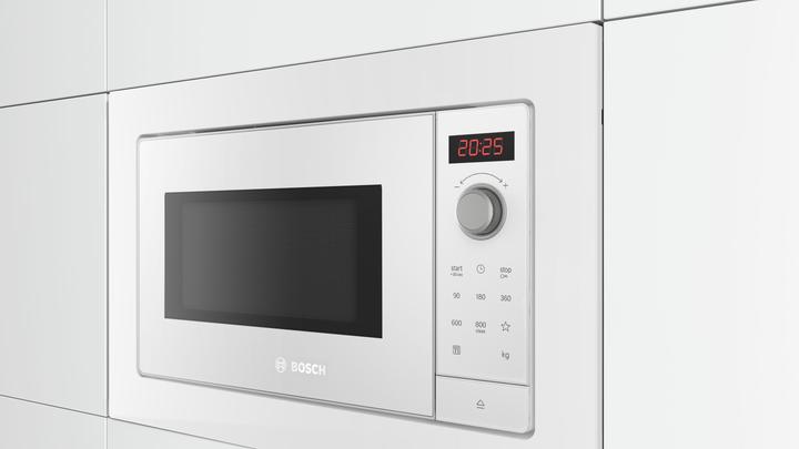Actual product image Bosch Hausgeräte Microwave Oven | BFL623MW3 | Built-in | 20 L | 800 W | Convection | White (20 l)