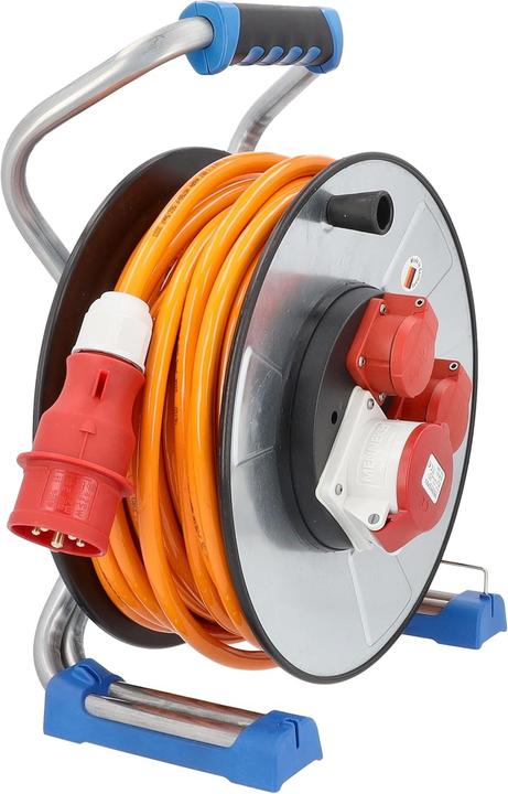 Produktbild As - Schwabe CEE Metallkabeltrommel mit Schutzisolierung (25 m, 2.50 mm²)