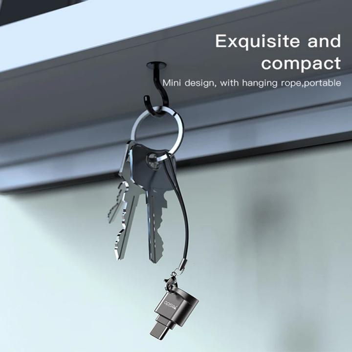 Produktbild Yesido - Card Reader (GS19) - OTG Adapter, Type-C to TF Card - Grey (USB-C)