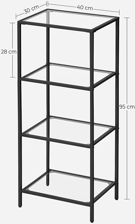 Actual product image Vasagle Ethan (40 x 30 x 95 cm)
