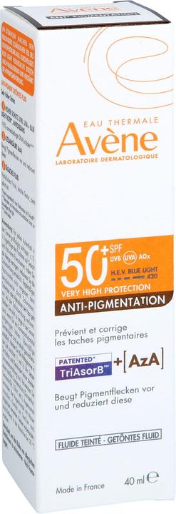 Produktbild Avène Anti-Pigmentation getöntes Fluid LSF 50+ für empfindliche Haut, 40 ml Lösung (Sonnencreme, SPF 50+, 40 ml)