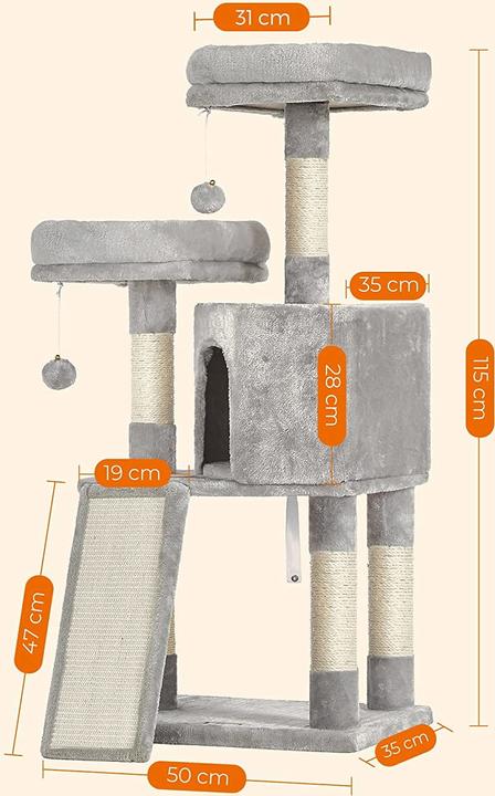 Actual product image Feandrea Kitty (115 cm, Gray)