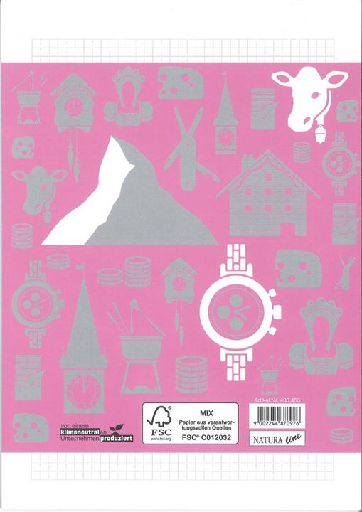 Actual product image Naturaline Exercise book FSC (A4, Checked, Hardcover)