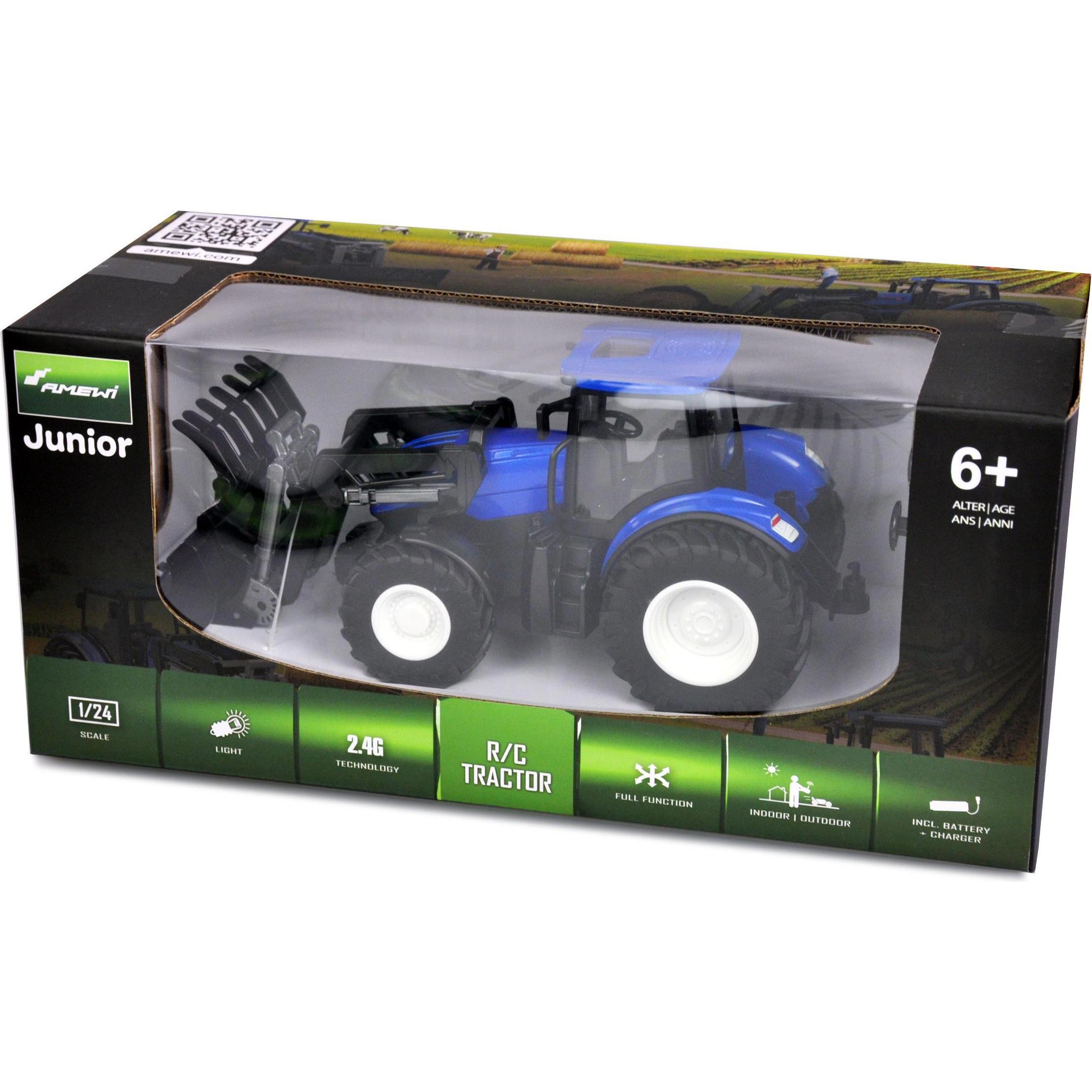 Thumbnail - Amewi RC Traktor mit Frontlader LiIon 500mAh blau/6+ (RTR Ready-to-Run)