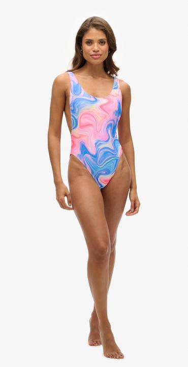 Actual product image Superdry Print Scoop Back Swimsuit (M)