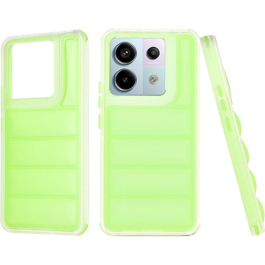 Techsuit - Wave Shield - Xiaomi Redmi Note 13 Pro 5G / Poco X6 - Green (Xiaomi Poco X6, Xiaomi Redmi Note 13 Pro 5G), Cover smartphone, Verde