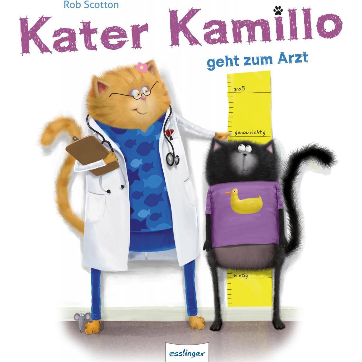 Kater Kamillo geht zum Arzt, Kinderbücher von Rob Scotton