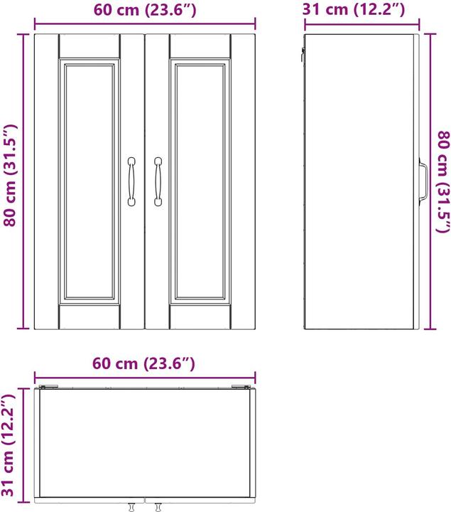 Produktbild vidaXL Küchenschrank (31 x 31 x 80 cm)