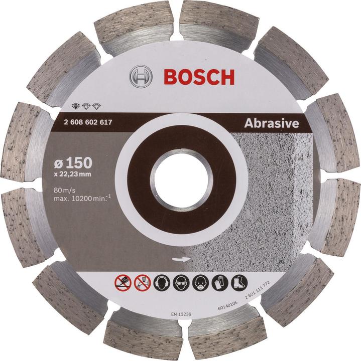 Produktbild Bosch Professional Zubehör Diamanttrennscheibe Standard for Abrasive, 150 x 22,23 x 2 x 10 mm