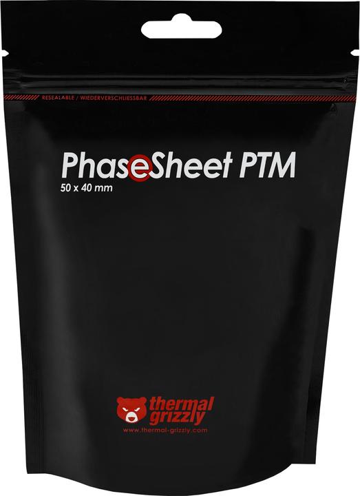 Immagine prodotto Thermal Grizzly PhaseSheet PTM - 50x40mm (0.20 mm)