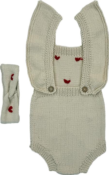 Produktbild Zemabell Premium Strick-Romper "Love" (74, 80)