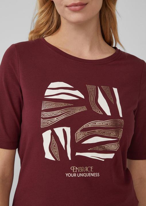Produktbild S.Oliver T-Shirt Jersey-T-Shirt im Slim Fit mit Frontprint (40)