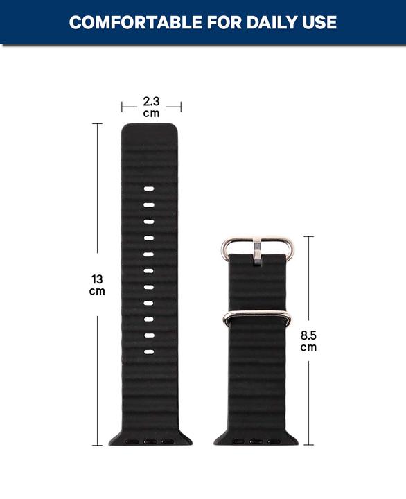 Actual product image Deltalabs Apple Watch Armband - Wellenform (Silicone)