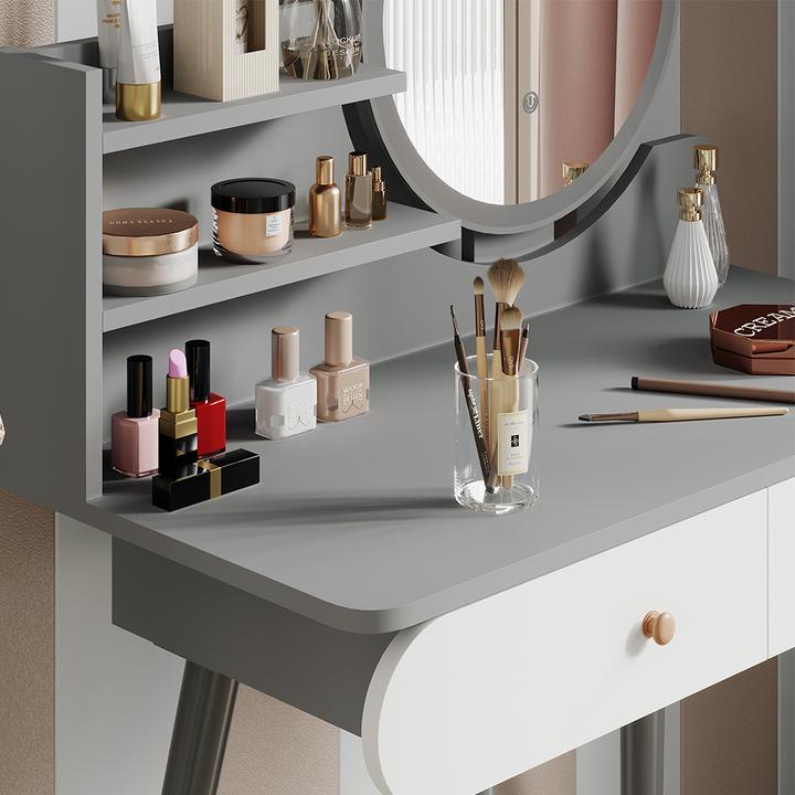Image du produit Vicco Edda avec éclairage LED et tabouret (80 x 40 x 121 cm)