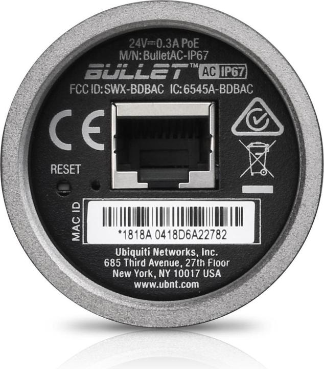 Image du produit Ubiquiti BULLETAC-IP67 (433 Mbit/s)