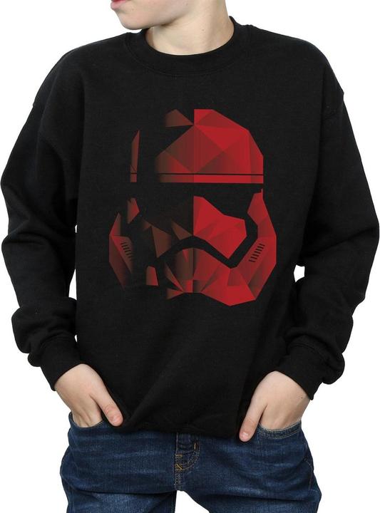 Produktbild Star Wars The Last Jedi Stormtrooper Red Cubist Helmet Sweatshirt Jungen (140, 146)