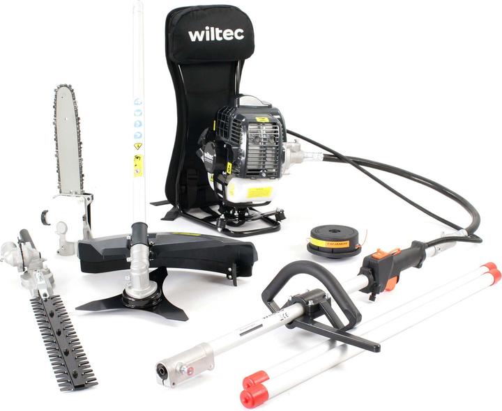 Produktbild Wiltec 4-in-1 Backpacker Multifunktionsgerät 2-Takt Motor Rucksack Rasentrimmer