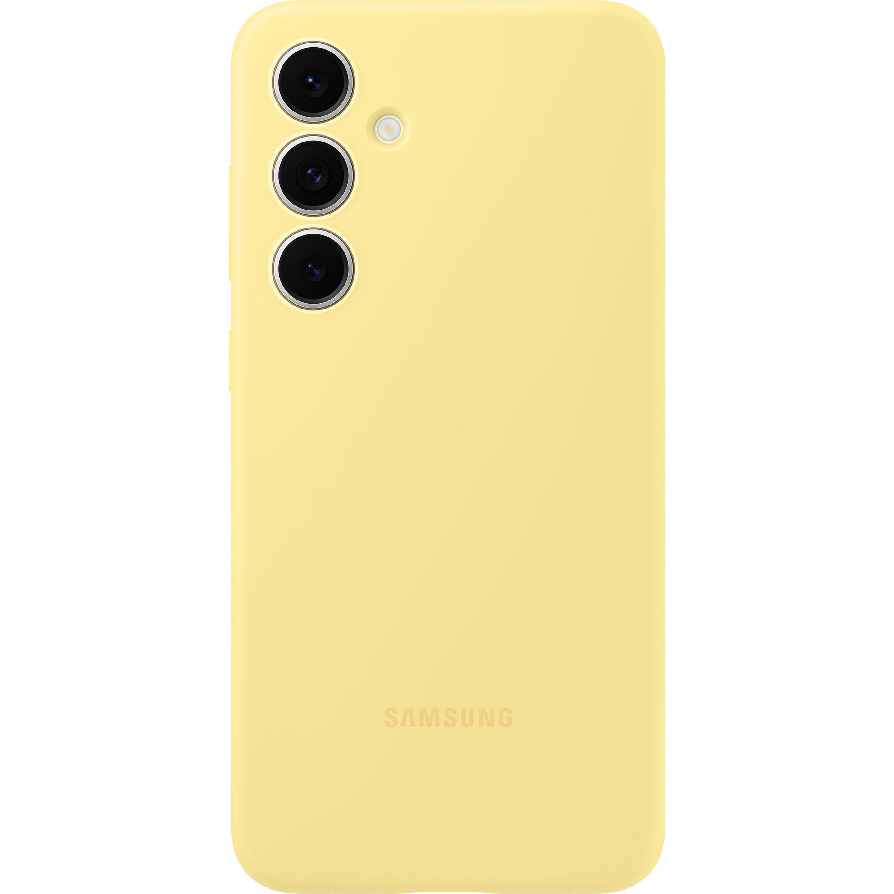 Samsung Silicone Case (Samsung Galaxy S24 FE), Smartphone Hülle, Gelb