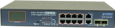 Immagine prodotto Planet 8 porte 10/100TX 802.3at PoE (8 porte)