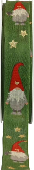 Produktbild Viana Dekoratives Weihnachtsgeschenkband mit Wichteln und Sternenmotiv