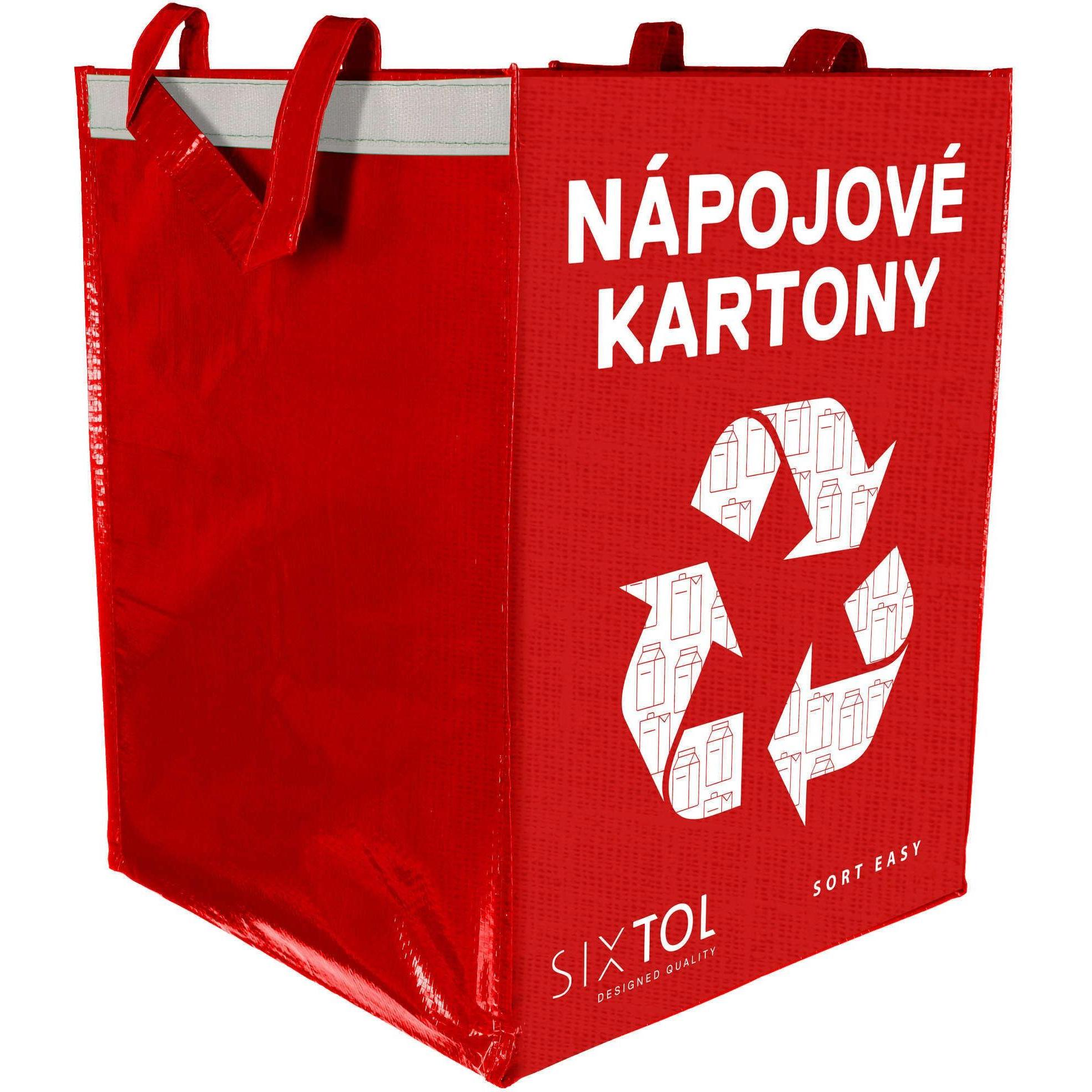 Sixtol SORT EASY CARTON fodera per bidoni differenziati, 30x30x40cm, 36l, Sacchetti spazzatura