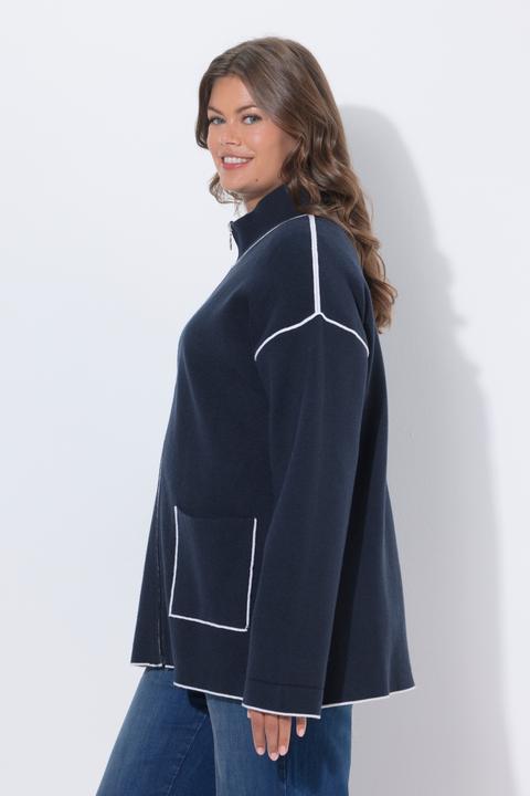 Produktbild Laurasøn Doubleface-Strickjacke mit Zipper (40)