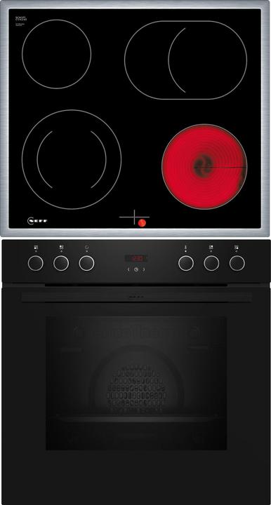 Image du produit Neff Set four encastrable, E1CCD2AK3 + M16SRF0L0, Cuisinière encastrable, Plaque de cuisson électrique