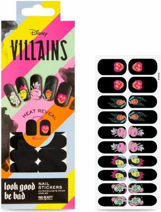 Mad Beauty Sticker for fingernails Disney Villains