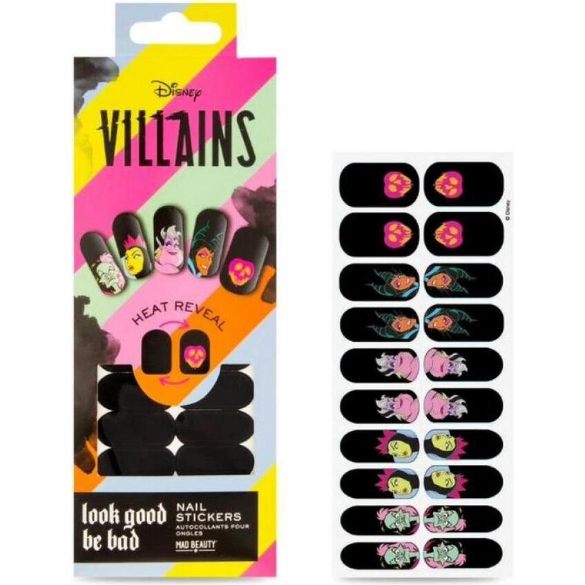 Mad Beauty, Nagelstyling + Kunstnägel, Aufkleber für Fingernägel Disney Villains