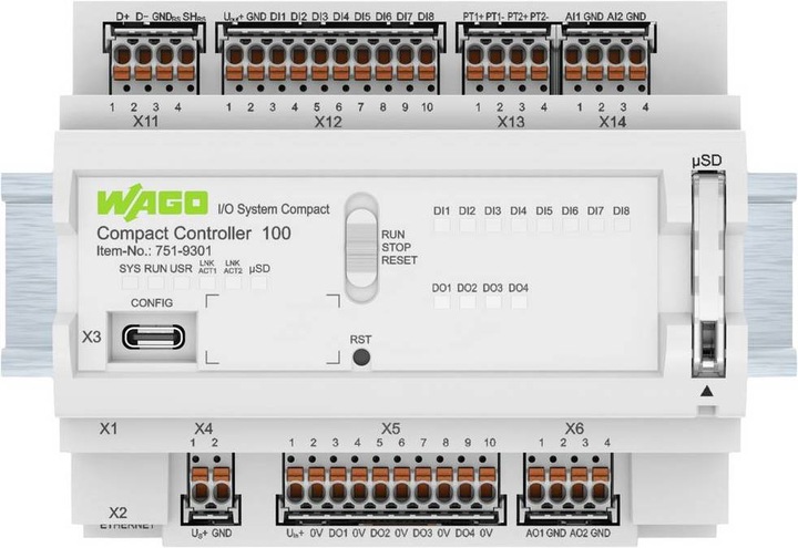 Produktbild Wago Controller mit integrierten I/Os