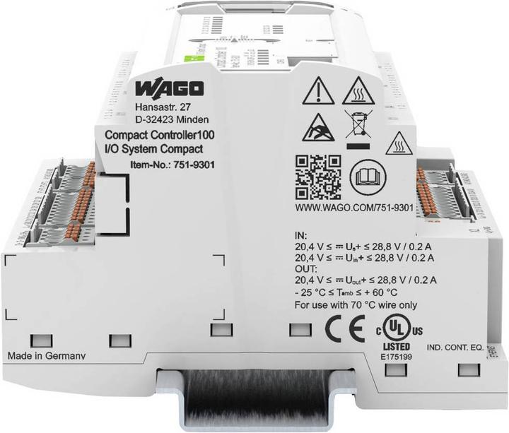 Image du produit Wago Contrôleur avec I/OS intégré