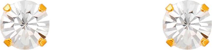 Produktbild Studex Sensitive Ohrstecker Tiffany Gold Zirconia 5 mm (Edelstahl)