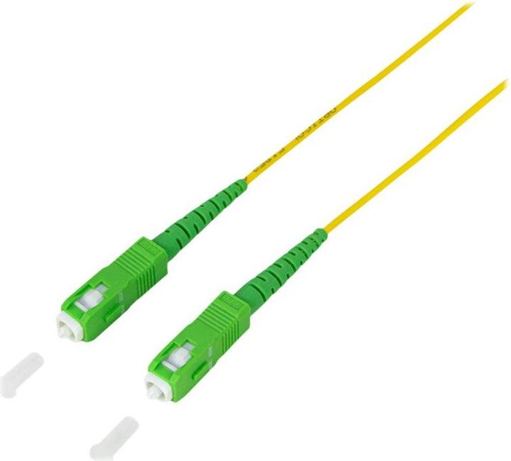 Produktbild LogiLink LWL Patchkabel, 2x SC-Simplex, OS2, 2,0 m, gelb SC-Simplex Stecker (2 m)