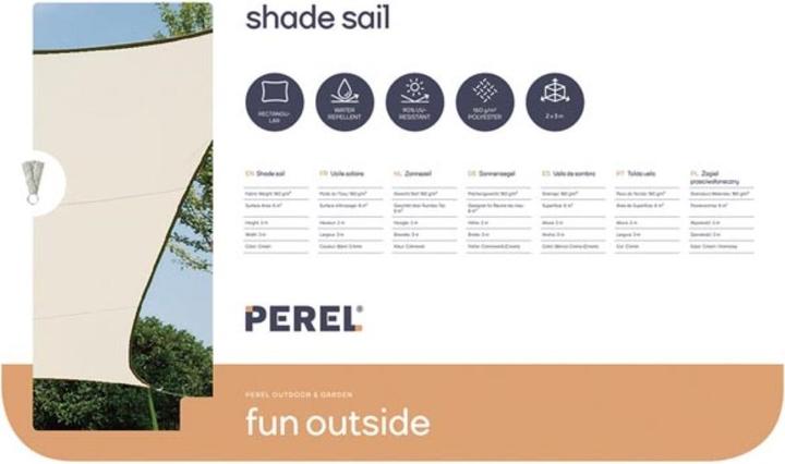 Produktbild Perel Sonnensegel (2 x 3 m)