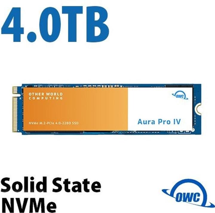 Actual product image OWC Aura Pro IV M.2 2280 NVMe SSD 4.0TB (4000 GB, M.2 2280)