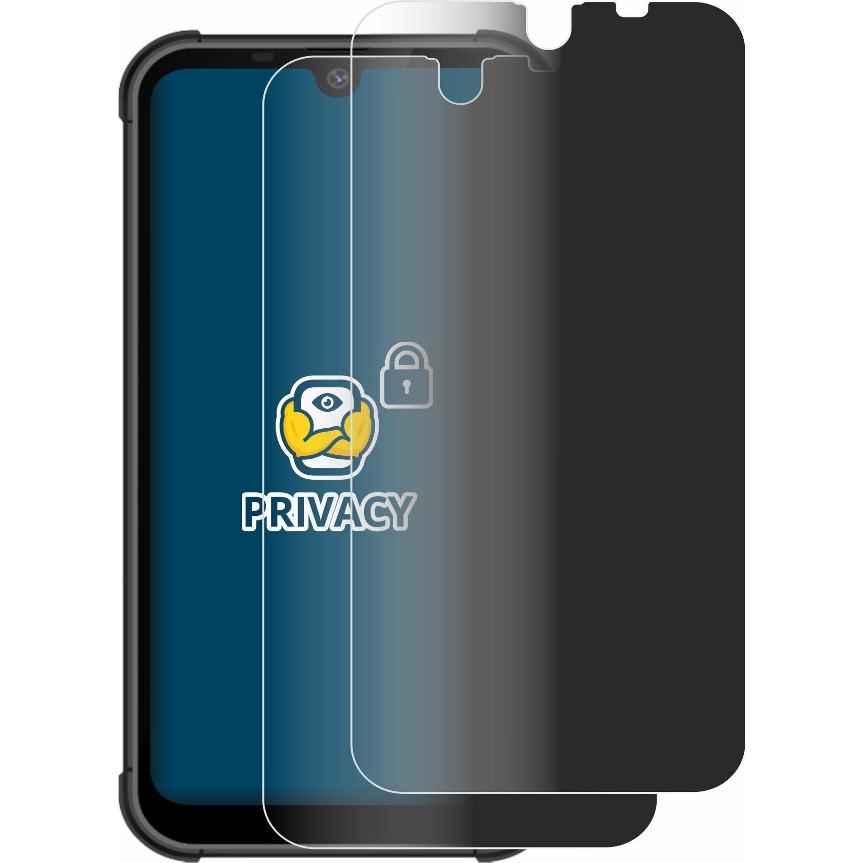 Thumbnail - BROTECT Sichtschutzfolie Anti-Spy Privacy Folie Blaulicht-Schutz (2 Stück, Beafon MX1), Smartphone Schutzfolie, Blau