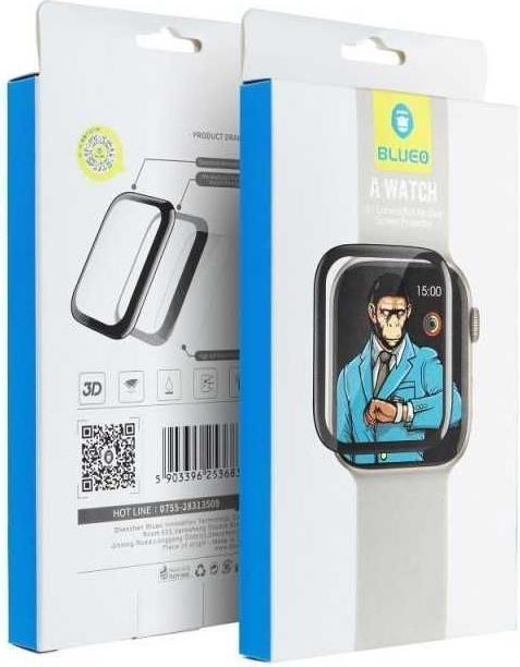 Actual product image Blueo Other 5D Mr. Monkey Glass - for Apple Watch 7 / 8 / 9 41MM black (Strong HD)