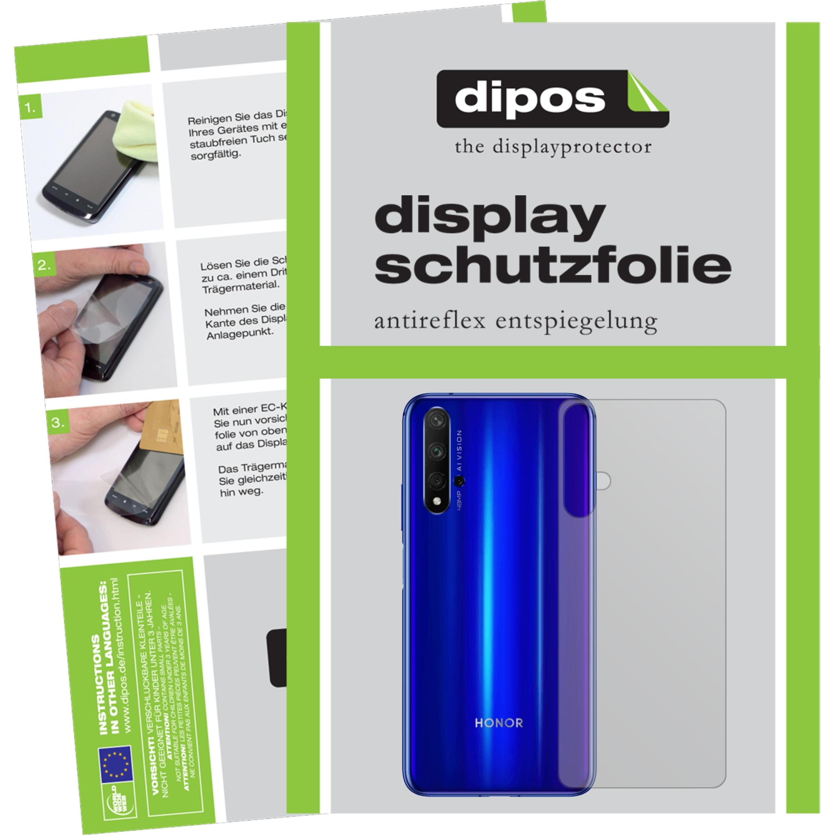 Dipos Displayschutzfolie Antireflex (5 Stück, Honor 20s), Smartphone Schutzfolie, Transparent
