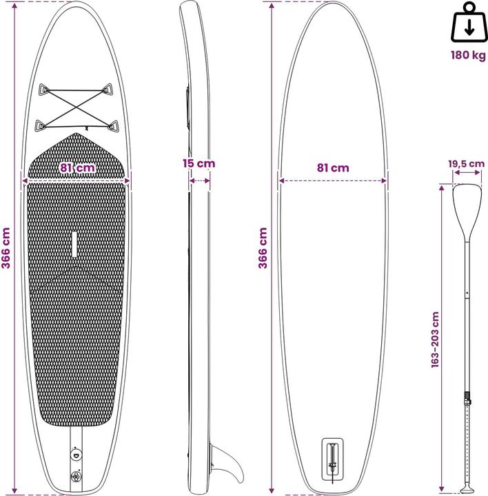 Produktbild vidaXL SUP Board