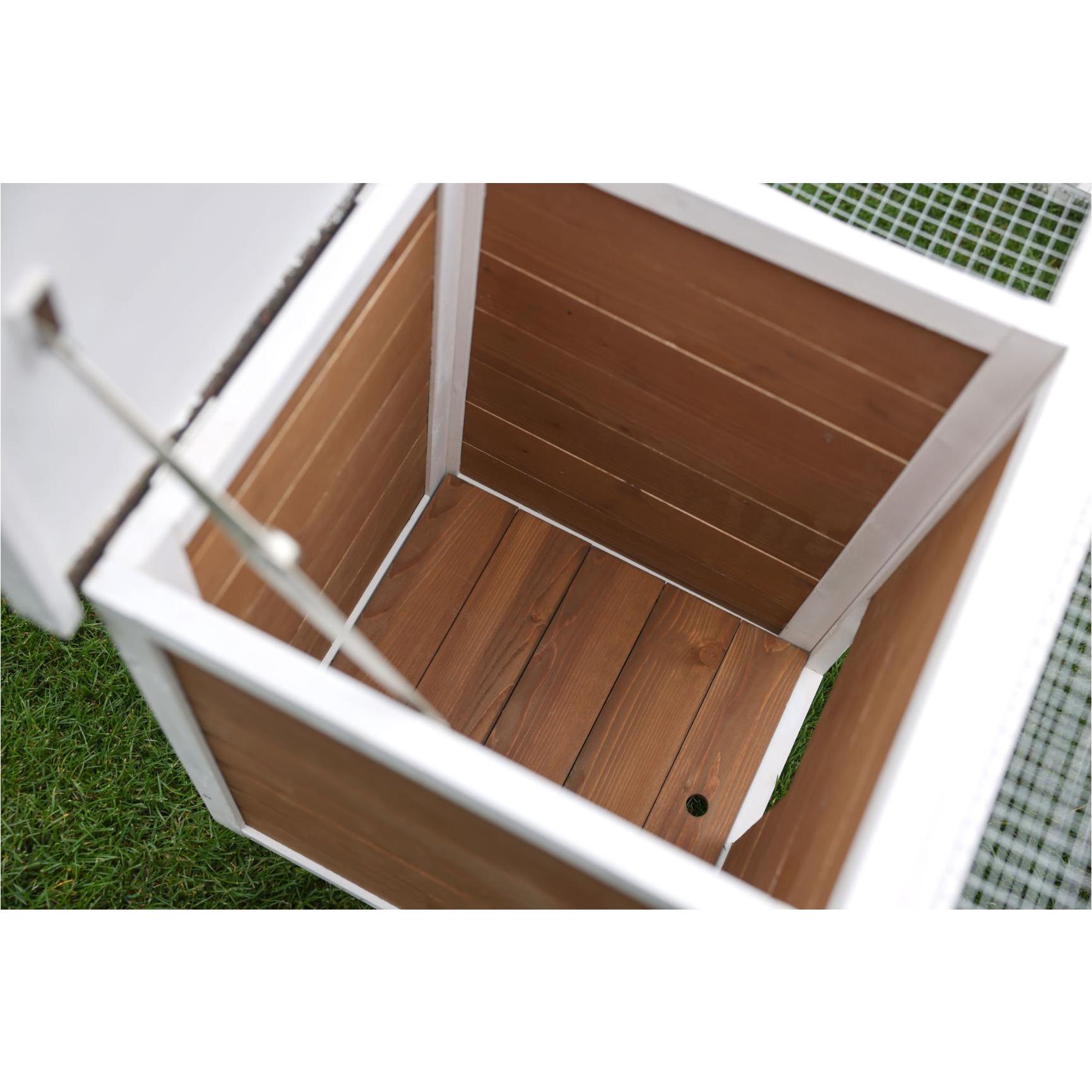 Enclos d'extérieur petits animaux - KERBL - 132 x 102 x 59 cm - Maison intégrée - Grillage