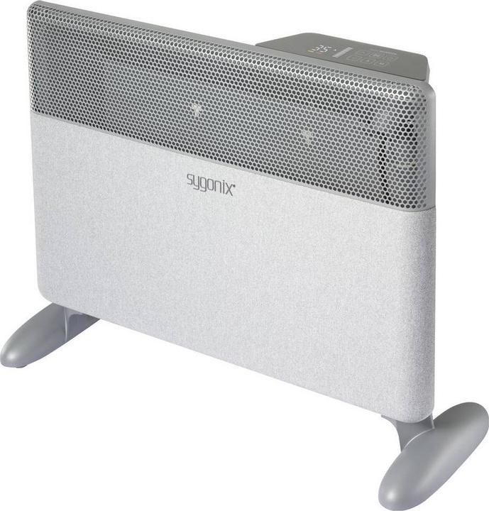Actual product image Sygonix SY-6770692 Heizgerät 15 m² Grau (1500 W)