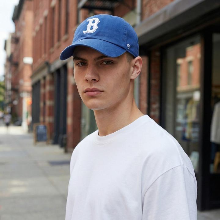 Produktbild 47 Brand Strapback Cap - Clean Up Boston Red Sox Timber Blue (One Size)